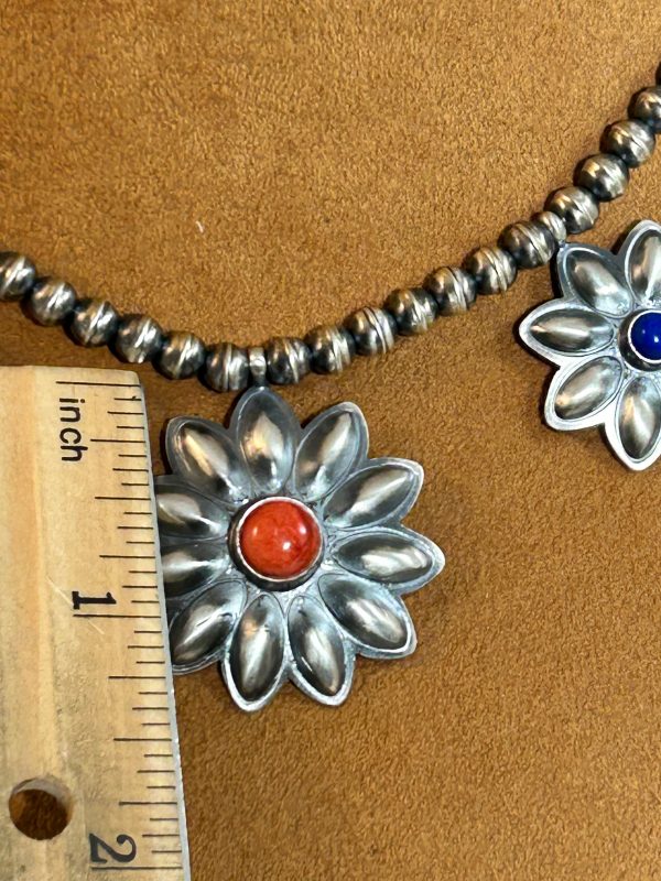 Flower Blossom Multi-Stone Necklace by Robert Johnson Supply