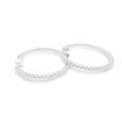 NEW Round Diamond Hoop Earrings 14kt For Sale