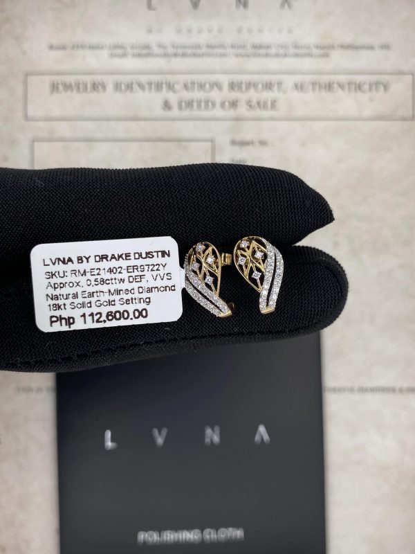 #LVNA2024 | Golden Birds Huggie Stud Diamond Earrings 18kt Sale