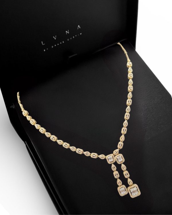 #LVNA2024 |  Grand Golden Statement Diamond Necklace 18ktt Supply