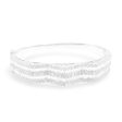 NEW Half Eternity Wavy Baguette Halo Diamond Bangle 18kt Sale