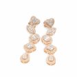 NEW Multi-Shape Halo Diamond Dangling Earrings 14kt Fashion