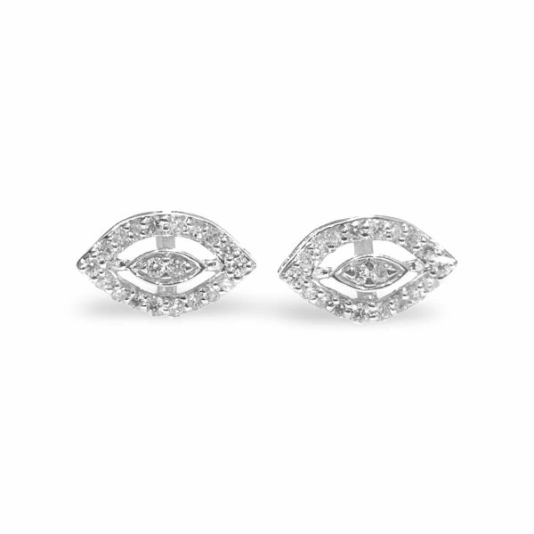 #LVNAPP | 18kt Marquise Halo Diamond Earrings Supply