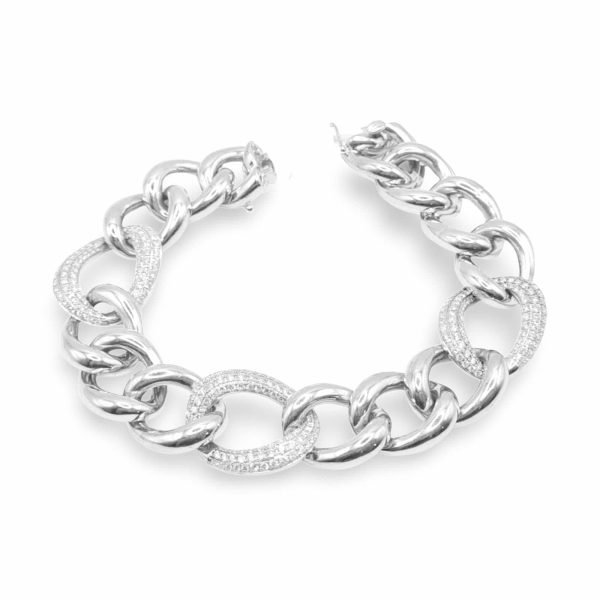 NEW Chain Diamond Bracelet 14kt For Cheap