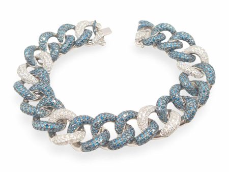 NEW Cuban Chain Diamond Bracelet 14kt Online now