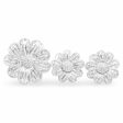 NEW Large Flower Diamond Jewelry Set 14kt Cheap