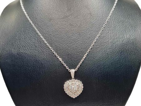 NEW Heart Diamond Necklace 18kt Discount