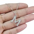 NEW Alpha M Letter Diamond Necklace 14kt Online