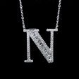 Alphabet Letter N Diamond Necklace 14kt Discount