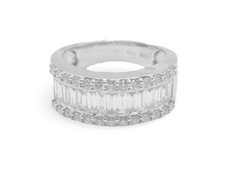 NEW Millionaires Half Eternity Diamond Ring 18kt Hot on Sale