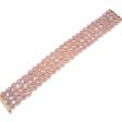 NEW Multi-Shape Layered Pink Sapphire Diamond Bangle 18kt Online Sale