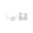 New Classic Square Baguette Diamond Jewelry Set 14kt Discount