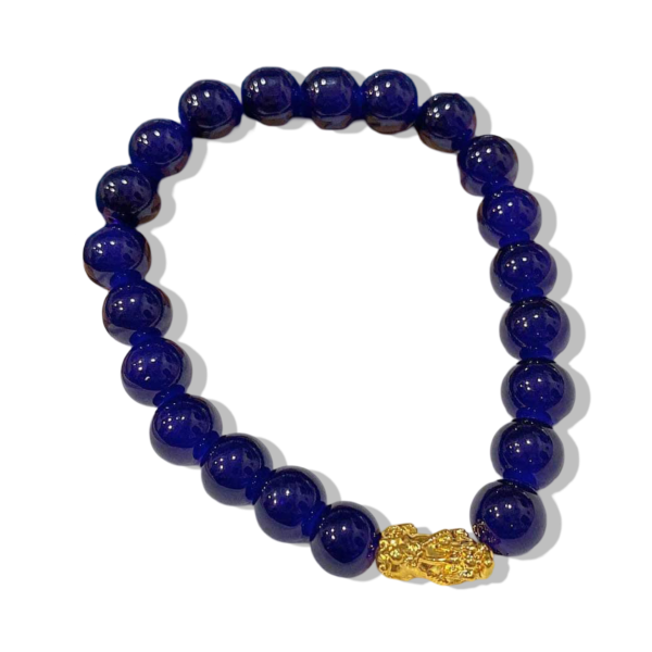 GOLD PIYAO  | 24K Blue Sapphire Birthmonth Beads Lucky Piyao Bracelet Discount