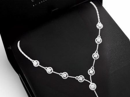 #LVNA2024 |  Grand Round Halo Baguette Diamond Necklace 18kt Online now