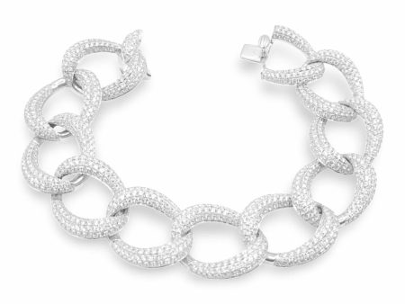 NEW Full Chain Diamond Bracelet 18kt Discount