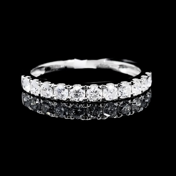 Round Brilliant Cut Half Eternity Diamond Ring #EternityByLVNA Online now