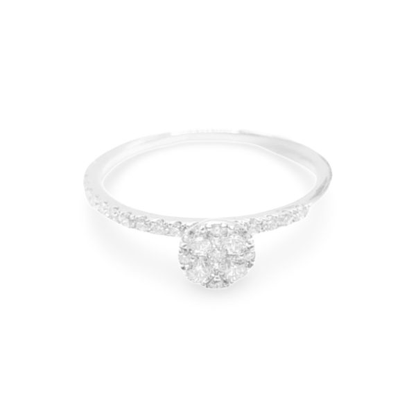 NEW Round Half Eternity Diamond Ring 18kt Online