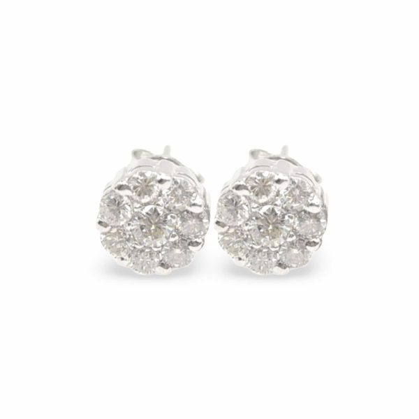 NEW Round Diamond Stud Earrings 18kt Online