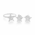 NEW Classic Star Diamond Jewelry Set 18kt Hot on Sale