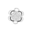 NEW Round Flower Halo Diamond Ring 18kt on Sale