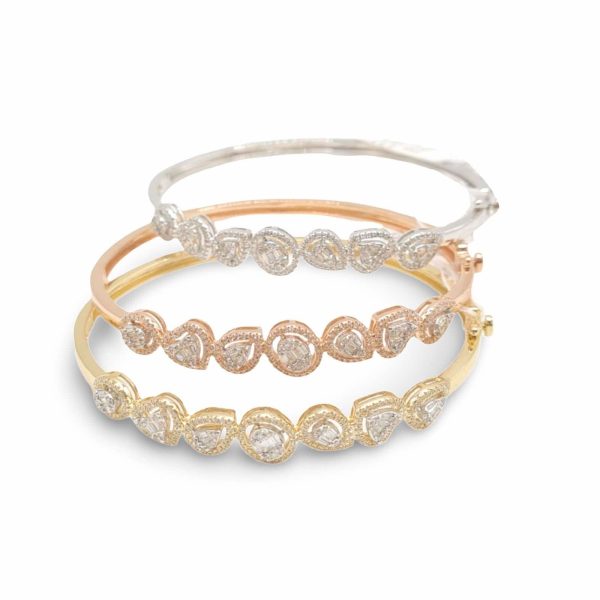 NEW Multi-Shape Diamond Bangle 14kt Online Hot Sale