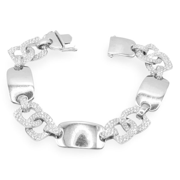 NEW Chunky Ice Link Chain Diamond Bracelet 18kt Discount