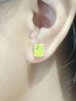 LVNA Signatures Brilliant Cut Peridot Gemstones Earrings 18kt Supply