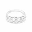 NEW Half Eternity Round Box Type Diamond Ring 18kt Online Sale