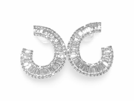 NEW Baguette Diamond Deco Earrings 18kt Online