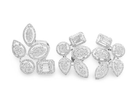 NEW Multi-Shape Halo Diamond Jewelry Set 14kt Discount