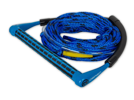 O Brien 4-Section Poly-E Wakeboard Rope & Handle Combo Blue Hot on Sale