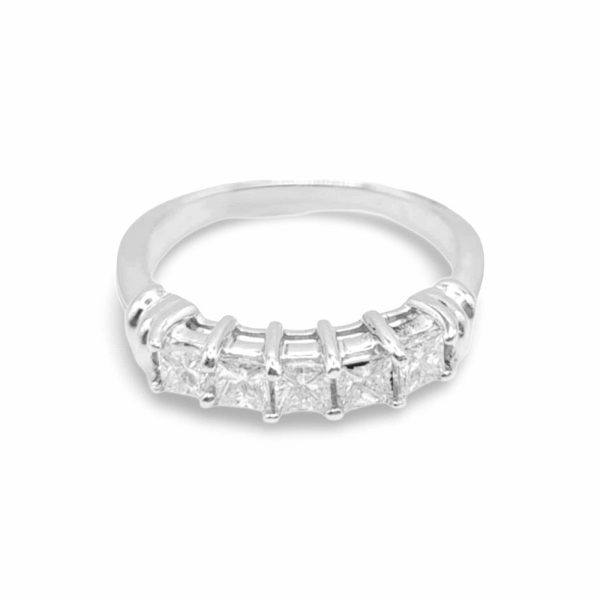 Princess Cut Half Eternity Diamond Ring PT Online