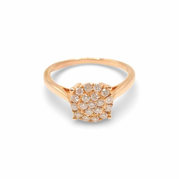 NEW Round Diamond Ring 18kt on Sale