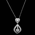 #LVNA2024 | 18kt Heart Pear Halo Diamond Necklace Hot on Sale