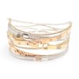 NEW Multi-Tone Deco Overlap Statement Diamond Bangle 18kt Online Hot Sale