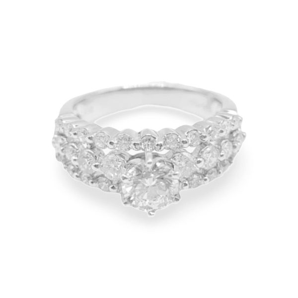 NEW Round Paved Millionaire Diamond Ring 18kt Hot on Sale