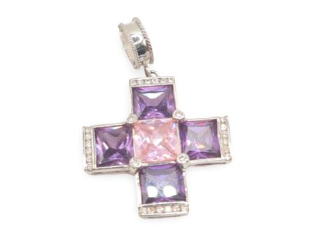 NEW Cross Nano Gemstone Diamond Pendant 18kt Online Sale