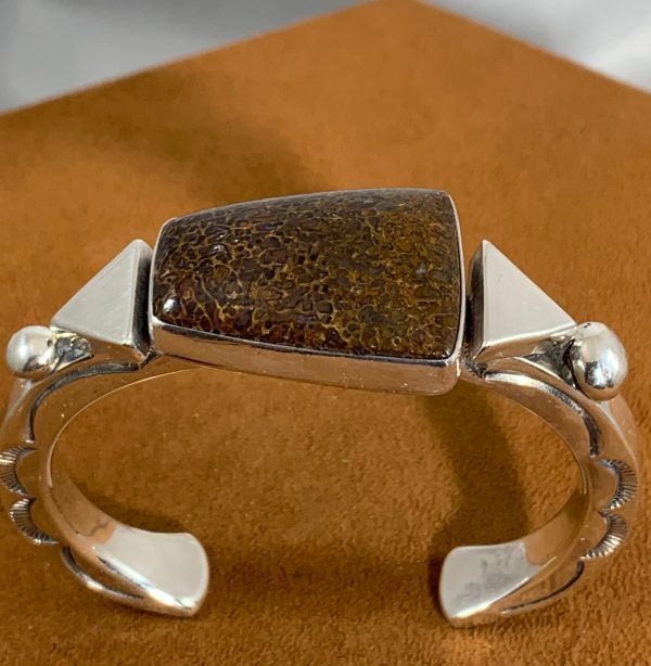 Geometric Dinosaur Cuff by Alfred Lee Sr. For Cheap