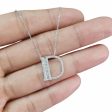 NEW Alphabet D Letter Diamond Necklace 14kt Discount