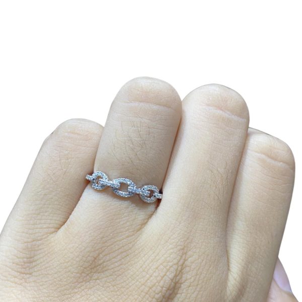 #LVNA2024 |  Infinity Chain Half Eternity Promise Diamond Ring 14kt Fashion