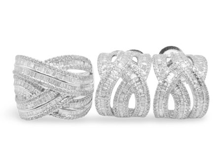 NEW Multi-Layer Diamond Jewelry Set 14kt Online