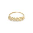 NEW Golden Heart Half Eternity Diamond Ring 18kt Cheap