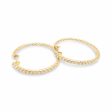 NEW Round Diamond Hoop Earrings 14kt For Sale