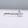 0.58cts G VVS Pear Paved Diamond Engagement Ring 14kt #0067 Supply