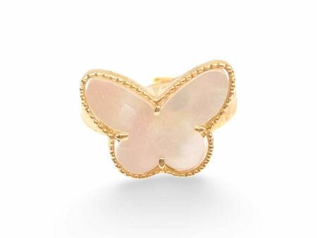 NEW Golden Butterfly Ring 14kt on Sale