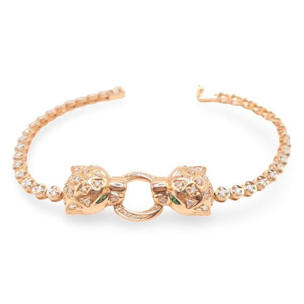 NEW Panther Eternity Diamond Bracelet 14kt Online now