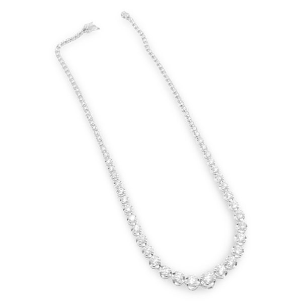 NEW Full Tennis Eternity Diamond Necklace 14kt Sale