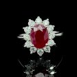 Ruby Gemstones Diamond Ring 14kt Supply