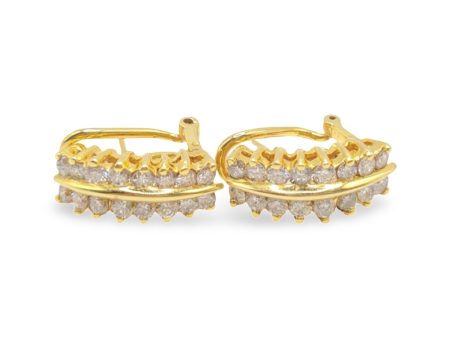 NEW Golden Journey Cleo Petite Diamond Earrings 14kt Sale