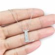 NEW Alphabet Letter L Diamond Necklace 14kt Online Hot Sale